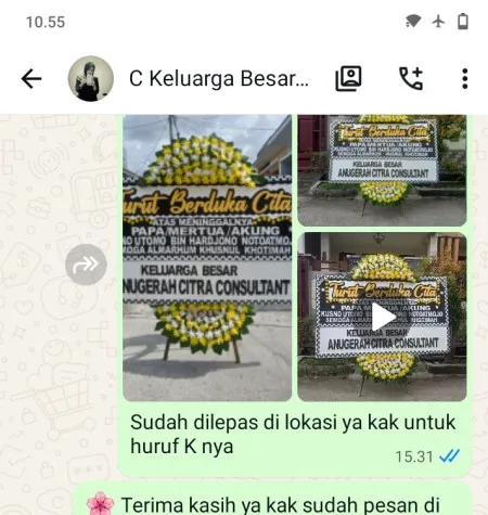 Pengiriman Papan Bunga Duka Blerong Guntur