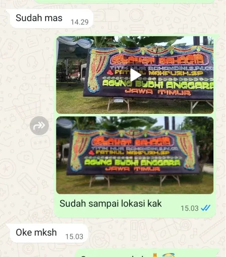 Pengiriman Papan Bunga Blerong Guntur